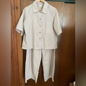 Striped Linen Pajamas